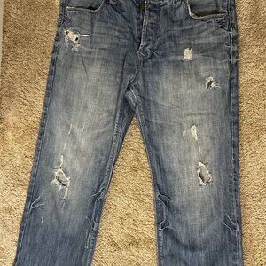 Aeropostale Men's Driggs Slim Bootcut Jeans 36/34